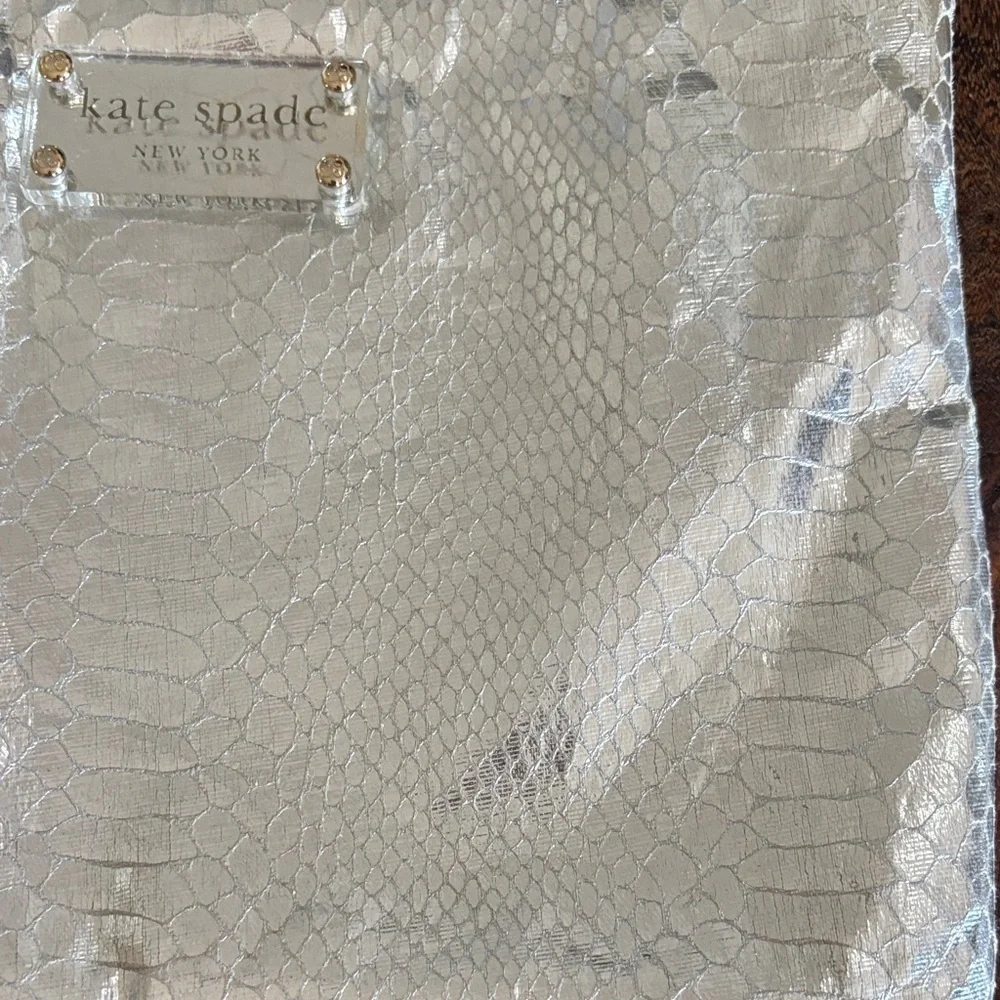 Kate Spade Foiled Again Gia crocodile clutch 10 x 7.5 #0215